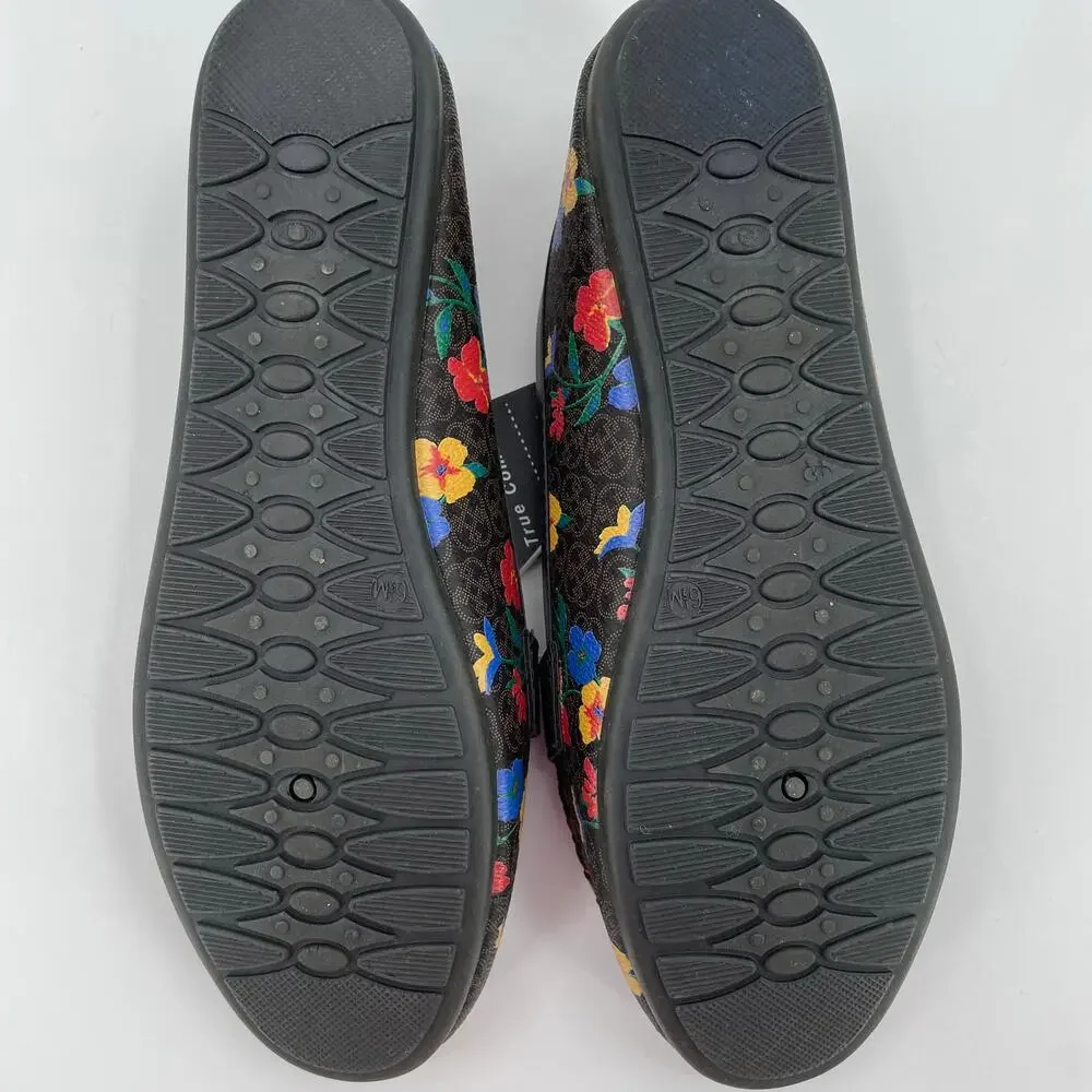 Daisy Fuentes Women’s Dixie Floral Loafers, NWT, Sz. 6.5M Casual‎ Preppy Artsy